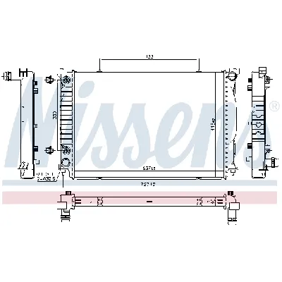 Hladnjak, hlađenje motora NISSENS NIS 60329 IC-B06BCD