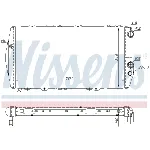 Hladnjak, hlađenje motora NISSENS NIS 604551 IC-A961DA