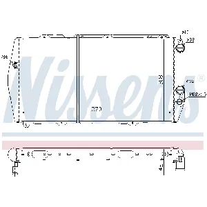 Hladnjak, hlađenje motora NISSENS NIS 604551 IC-A961DA