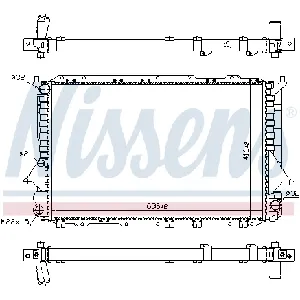 Hladnjak, hlađenje motora NISSENS NIS 60458 IC-A961D9