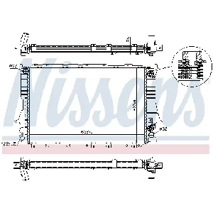 Hladnjak, hlađenje motora NISSENS NIS 60476 IC-A961D7