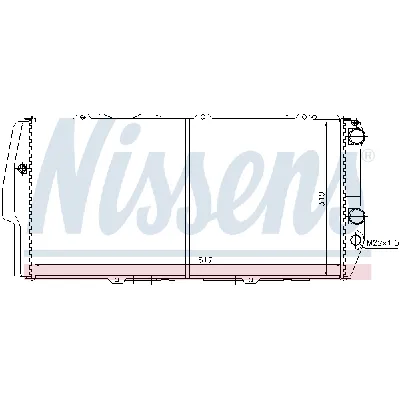 Hladnjak, hlađenje motora NISSENS NIS 604781 IC-A961D5