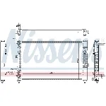 Hladnjak, hlađenje motora NISSENS NIS 60491 IC-A961D2