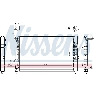 Hladnjak, hlađenje motora NISSENS NIS 60491 IC-A961D2