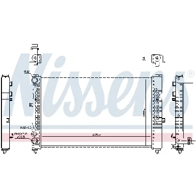 Hladnjak, hlađenje motora NISSENS NIS 60491 IC-A961D2