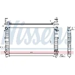 Hladnjak, hlađenje motora NISSENS NIS 60493A IC-AFE47E