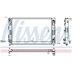 Hladnjak, hlađenje motora NISSENS NIS 60495 IC-A961D0