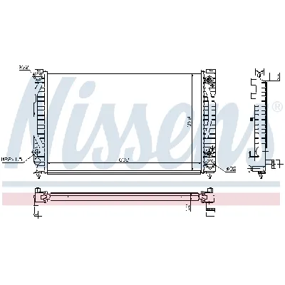 Hladnjak, hlađenje motora NISSENS NIS 60495 IC-A961D0