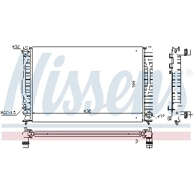 Hladnjak, hlađenje motora NISSENS NIS 60497 IC-A961CE