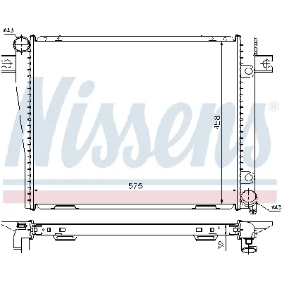 Hladnjak, hlađenje motora NISSENS NIS 60602A IC-472410
