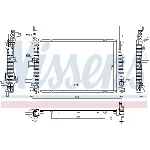 Hladnjak, hlađenje motora NISSENS NIS 606033 IC-E29D08