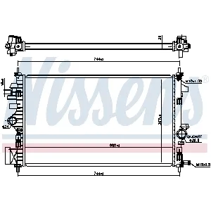 Hladnjak, hlađenje motora NISSENS NIS 606047 IC-AAC778