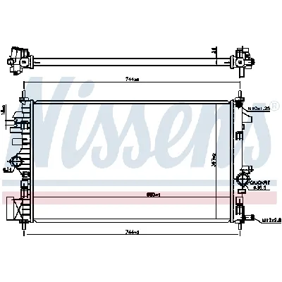 Hladnjak, hlađenje motora NISSENS NIS 606047 IC-AAC778