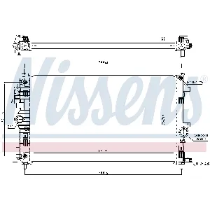 Hladnjak, hlađenje motora NISSENS NIS 606049 IC-BC23AE