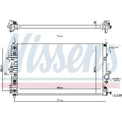 Hladnjak, hlađenje motora NISSENS NIS 606049 IC-BC23AE