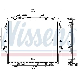 Hladnjak, hlađenje motora NISSENS NIS 606068 IC-AAC759