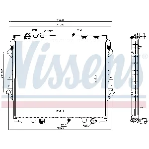 Hladnjak, hlađenje motora NISSENS NIS 606069 IC-AAC762