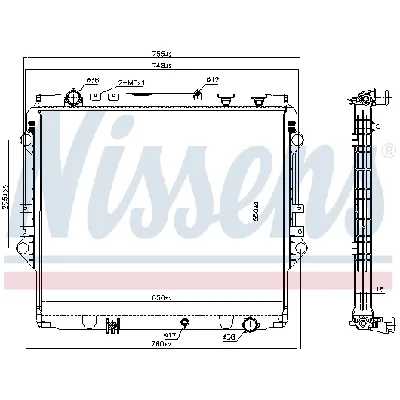 Hladnjak, hlađenje motora NISSENS NIS 606069 IC-AAC762