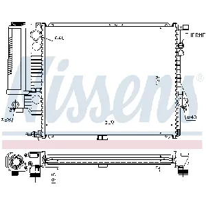 Hladnjak, hlađenje motora NISSENS NIS 60607 IC-E4AA3B