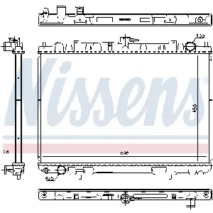 Hladnjak, hlađenje motora NISSENS NIS 606160 IC-DF1BB8
