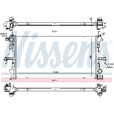 Hladnjak, hlađenje motora NISSENS NIS 606170 IC-E10DA5