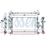 Hladnjak, hlađenje motora NISSENS NIS 606215 IC-E32BBF