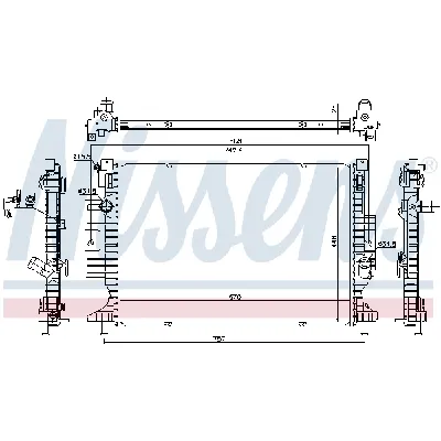 Hladnjak, hlađenje motora NISSENS NIS 606215 IC-E32BBF