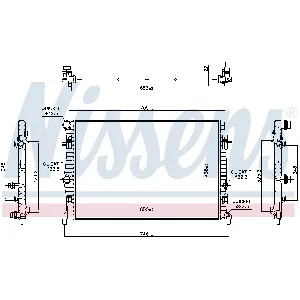 Hladnjak, hlađenje motora NISSENS NIS 606218 IC-D704B7