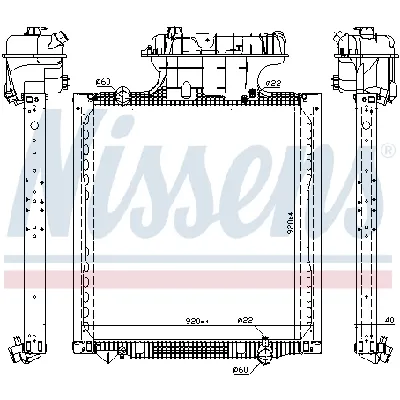 Hladnjak, hlađenje motora NISSENS NIS 606224 IC-F78809