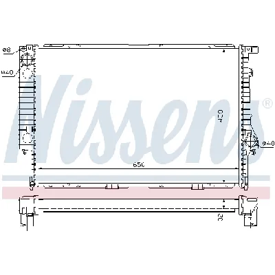 Hladnjak, hlađenje motora NISSENS NIS 60622A IC-409606