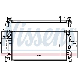 Hladnjak, hlađenje motora NISSENS NIS 606247 IC-AAC77F