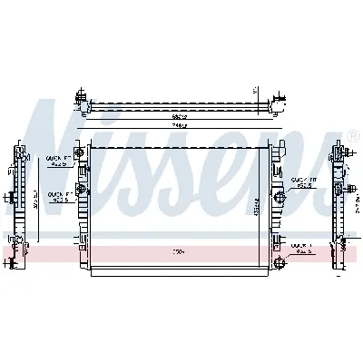 Hladnjak, hlađenje motora NISSENS NIS 606267 IC-G0WBG0