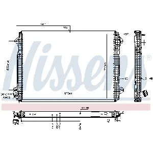 Hladnjak, hlađenje motora NISSENS NIS 606320 IC-G0U6JY
