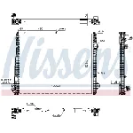 Hladnjak, hlađenje motora NISSENS NIS 606322 IC-G0U6JZ