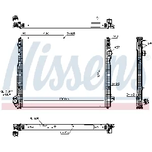 Hladnjak, hlađenje motora NISSENS NIS 606322 IC-G0U6JZ