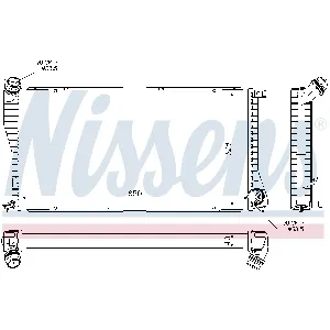 Hladnjak, hlađenje motora NISSENS NIS 60634A IC-B6C23D