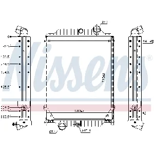 Hladnjak, hlađenje motora NISSENS NIS 606366 IC-G0U6K5