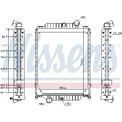 Hladnjak, hlađenje motora NISSENS NIS 606366 IC-G0U6K5