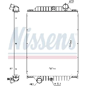 Hladnjak, hlađenje motora NISSENS NIS 6063660 IC-G0U6K6