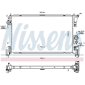 Hladnjak, hlađenje motora NISSENS NIS 606453 IC-AAC785