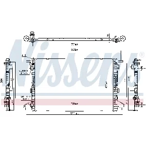 Hladnjak, hlađenje motora NISSENS NIS 606463 IC-F7AE15