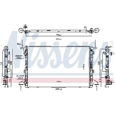 Hladnjak, hlađenje motora NISSENS NIS 606463 IC-F7AE15