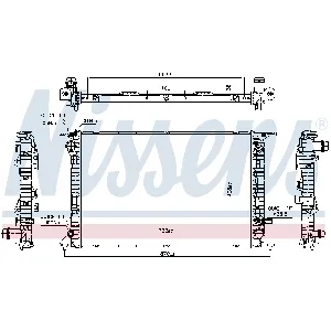 Hladnjak, hlađenje motora NISSENS NIS 606466 IC-AAC78C
