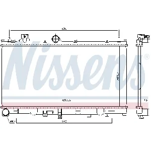 Hladnjak, hlađenje motora NISSENS NIS 606532 IC-C53BFD