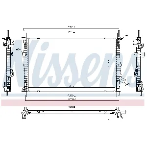 Hladnjak, hlađenje motora NISSENS NIS 606537 IC-D1A4D6