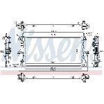 Hladnjak, hlađenje motora NISSENS NIS 606538 IC-D1A4DB