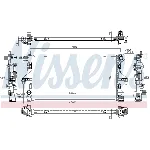 Hladnjak, hlađenje motora NISSENS NIS 606554 IC-C53BFF