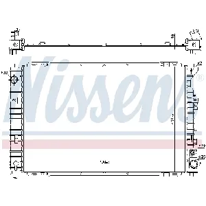 Hladnjak, hlađenje motora NISSENS NIS 606556 IC-E73CEE