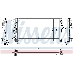 Hladnjak, hlađenje motora NISSENS NIS 606564 IC-G0LIR8