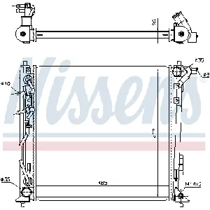 Hladnjak, hlađenje motora NISSENS NIS 606606 IC-G0LIR9